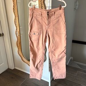 Anthropologie / The Wanderer Mid-Rise Relaxed Leg Pants Utility Cargo Straight